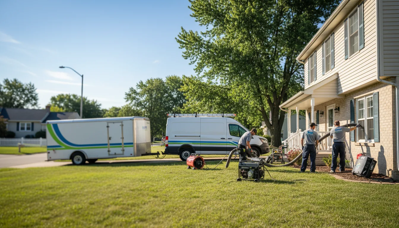 Flooded Basement Restoration And Cleanup With Repair in National City, MI near me